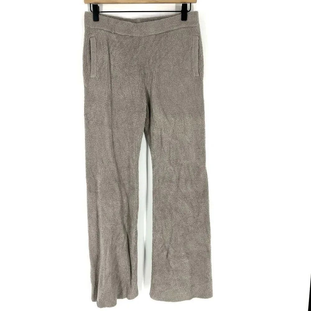 Barefoot Dreams Cozychic Lite Knit Pants Size Small Petite Gray Cozy Lounge Boho